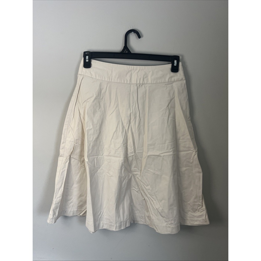 Gap Skirt Womens Size 4 White Knee Length Casual Career Business